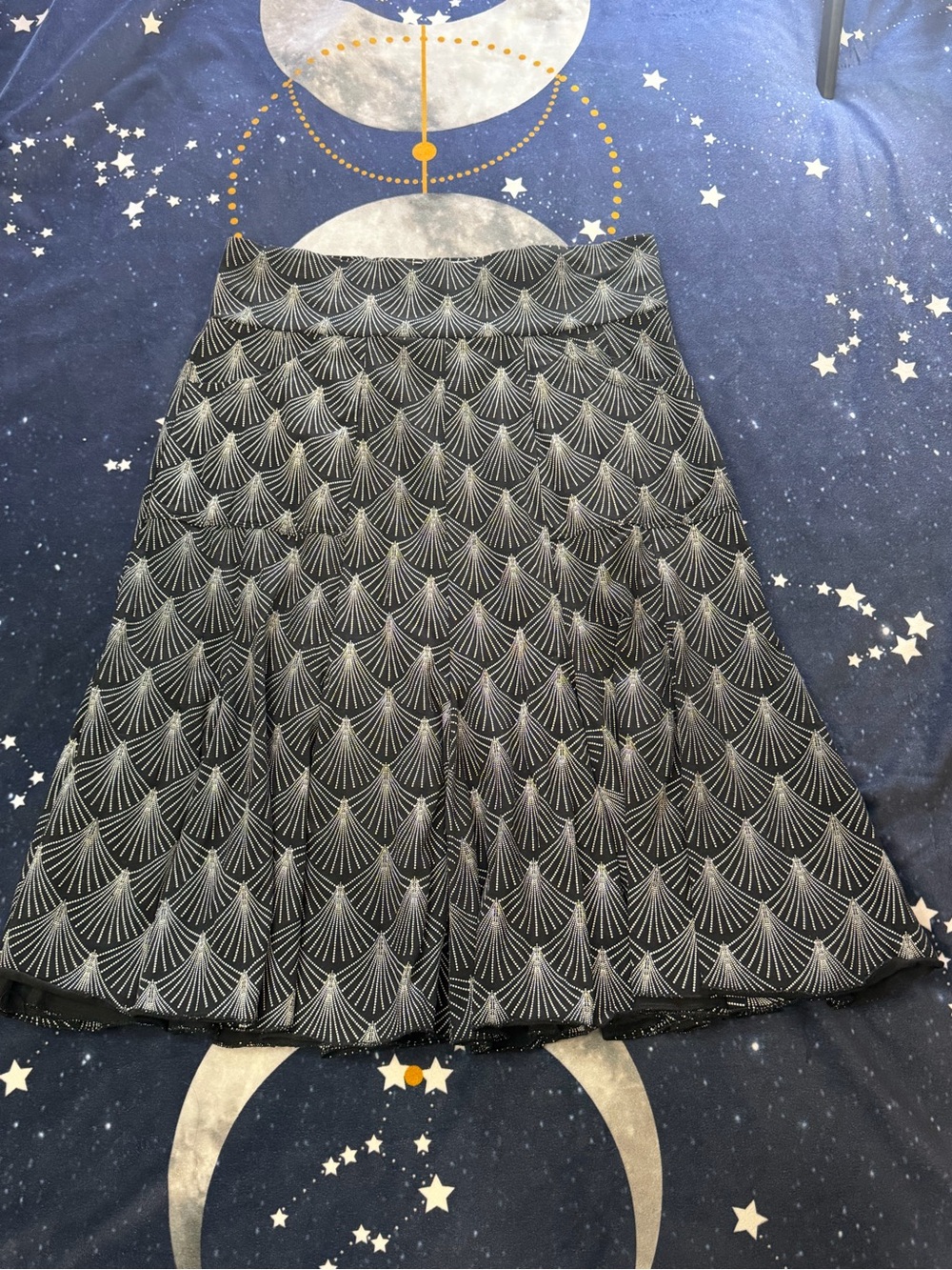 Effie's Heart Patterned A-Line Skirt